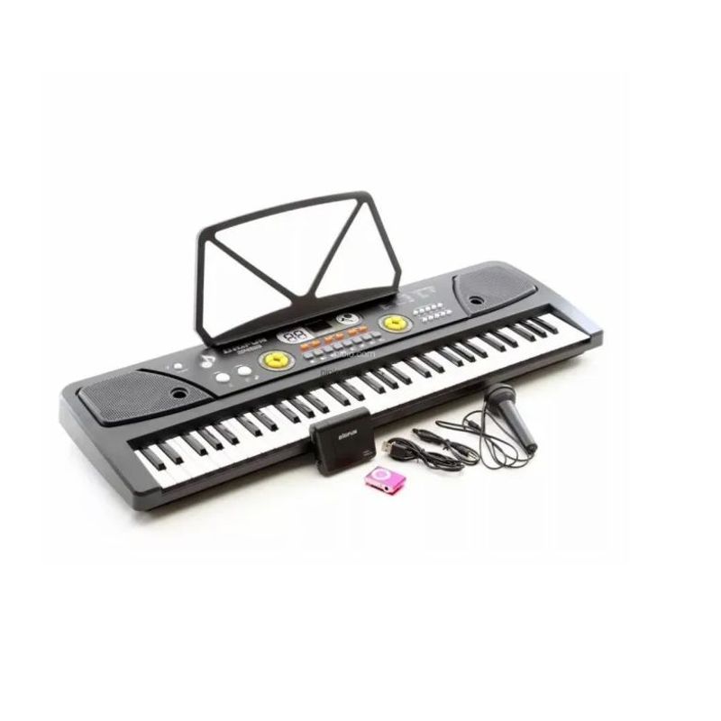 KIDSHOP - Teclado Organeta Piano Electronico 61 Teclas + Microfono Mp3