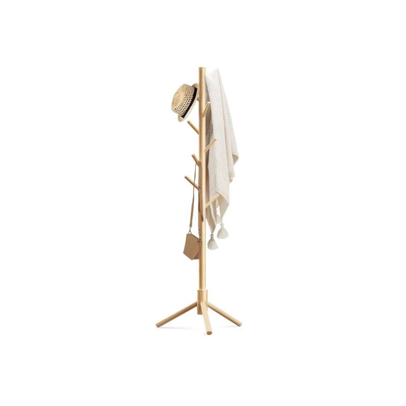 GENERICO - Perchero De Madera  Organizador de Bolsos marron claro