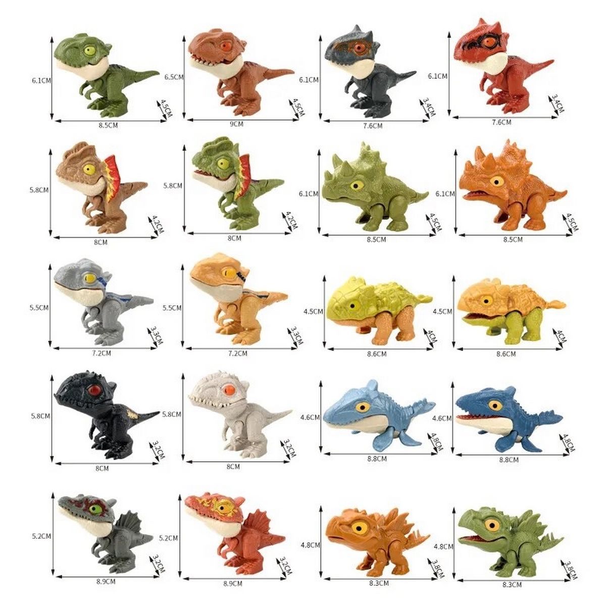 DAYOSHOP - Dinosaurio Coleccionable Juguete Niño Huevo Sorpresa X 6 Pcs