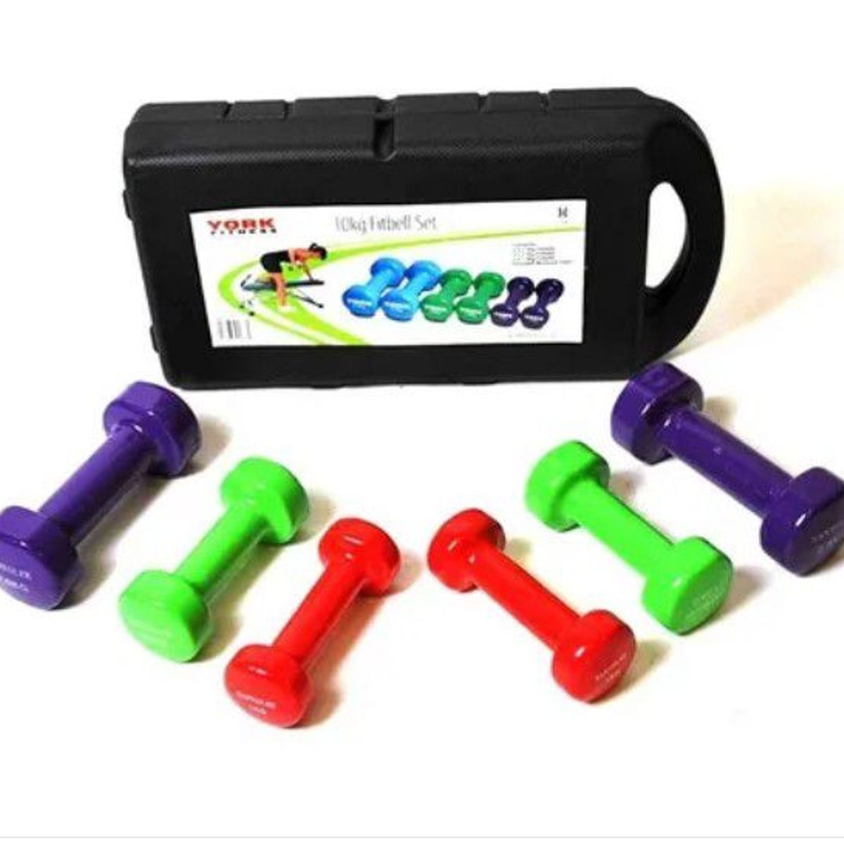 GENERICO - kit de mancuernas 10kg pesas, 20 lbs ejercicio