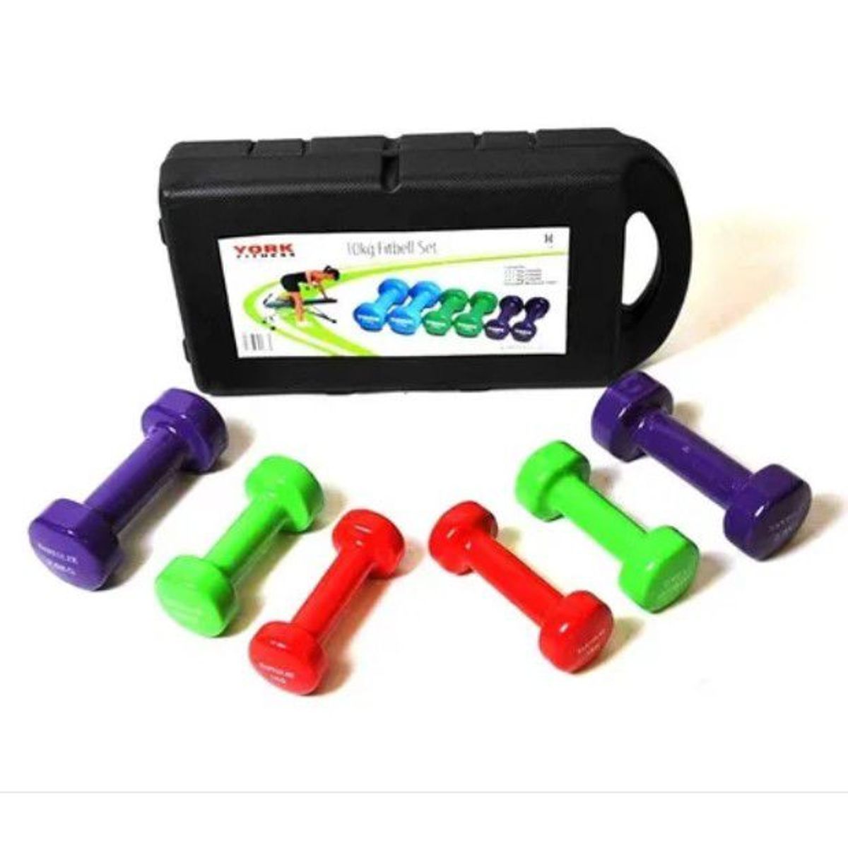 GENERICO - kit de mancuernas 10kg pesas, 20 lbs ejercicio