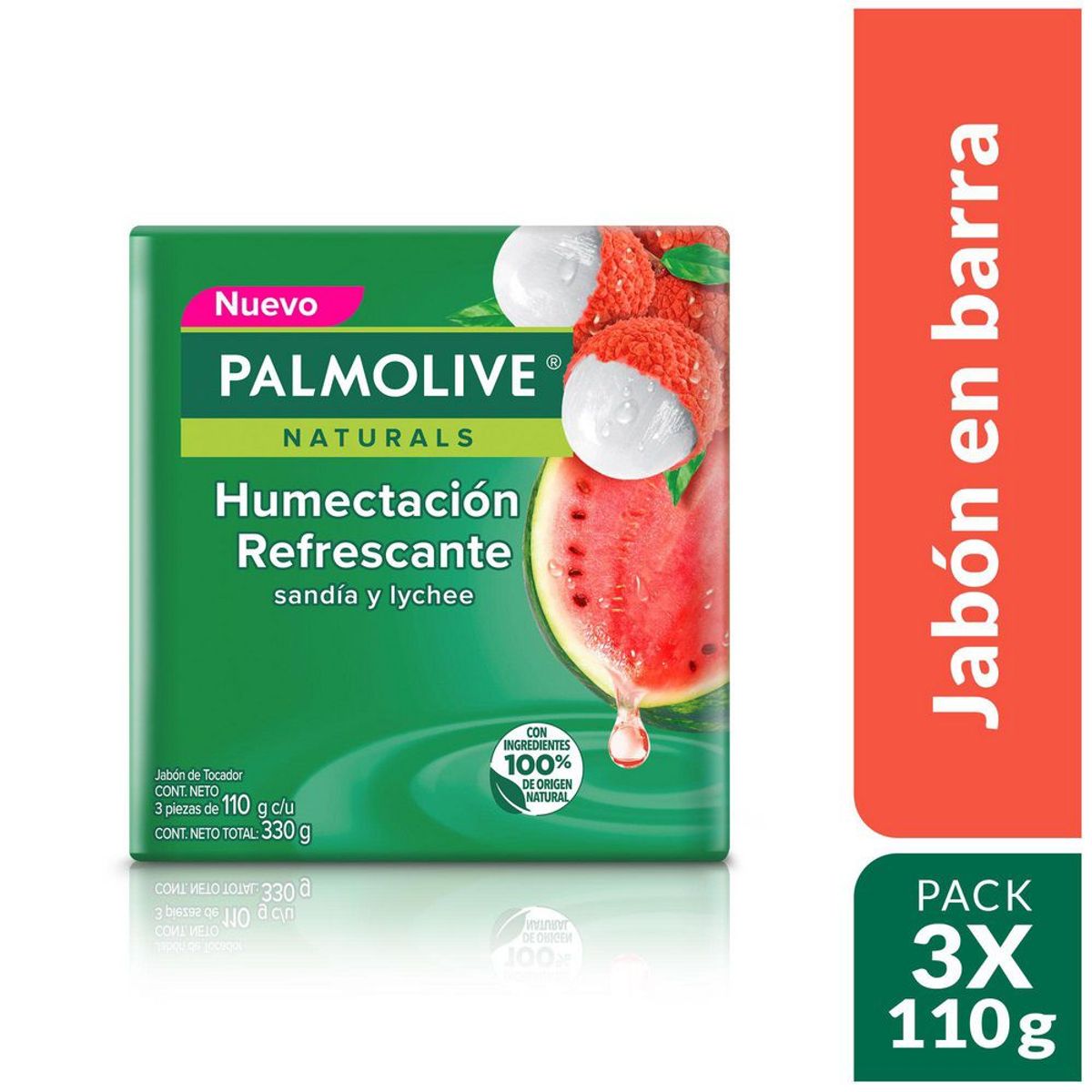 PALMOLIVE - Jabon Palmolive Humectante Refrescante X 110G X 3Und