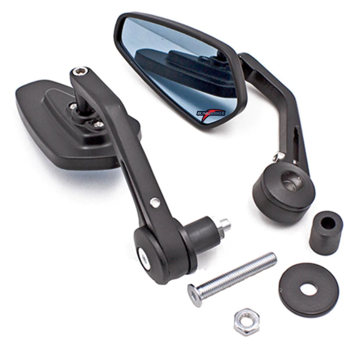 GENERICO - Espejos Café Racer Ovalados Universales