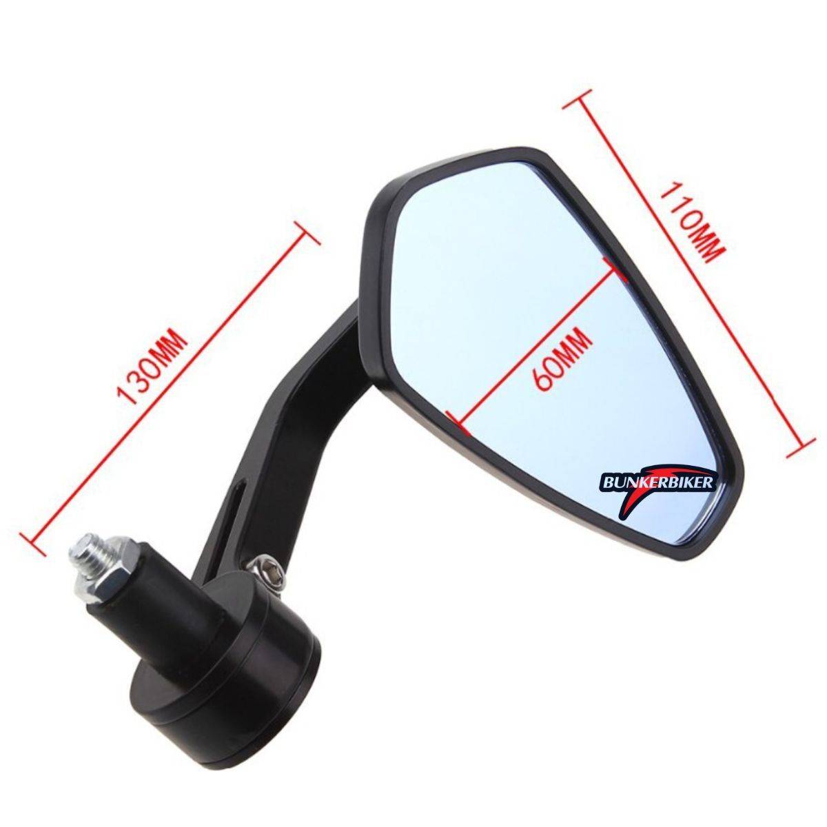 GENERICO - Espejos Café Racer Ovalados Universales