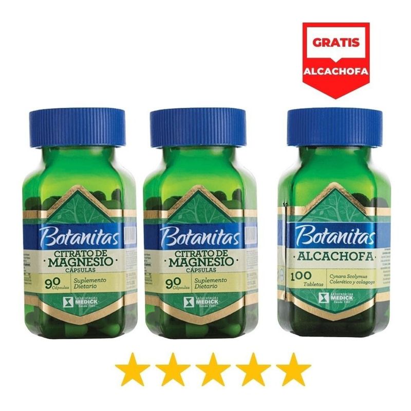 LABORATORIOS MEDICK - Citrato De Magnesio X2 Botanita