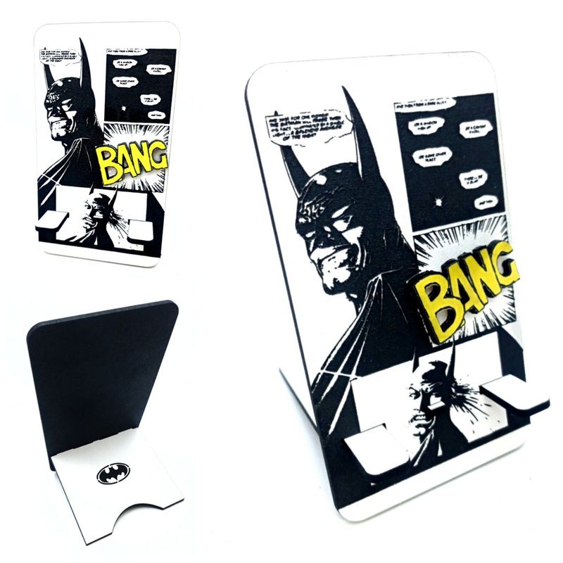 GENERICO - Soporte base celular soporte celular Batman retro comic