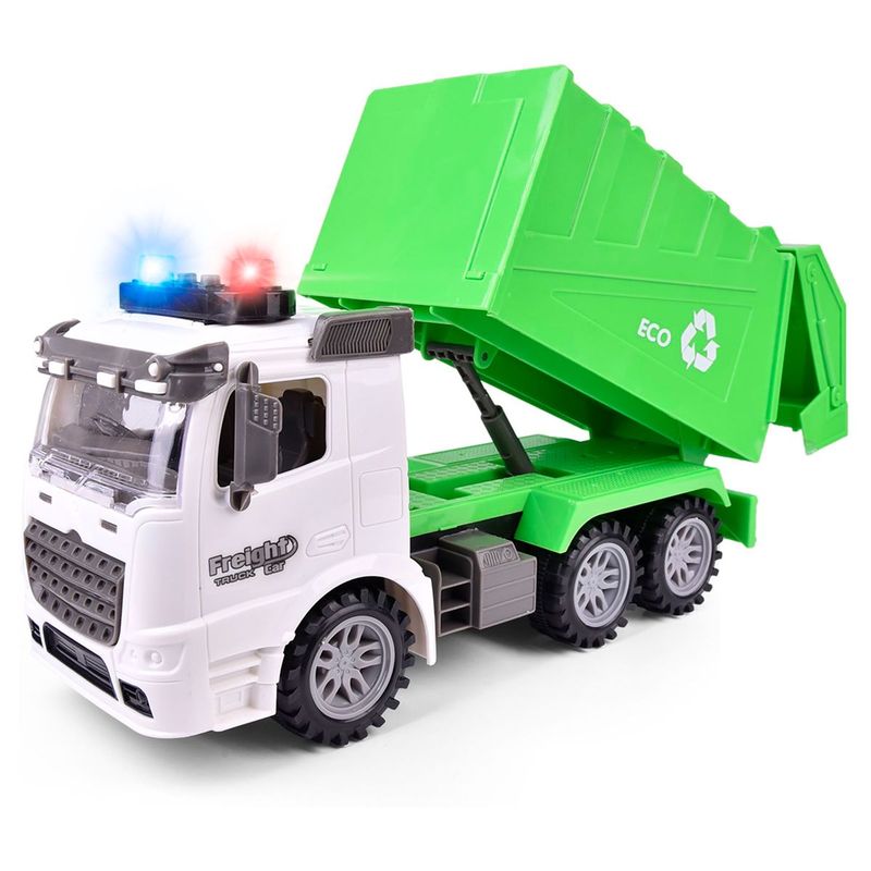 GENERICO - Camion Basura Juguete Luces Sonidos 30cm De Fricción