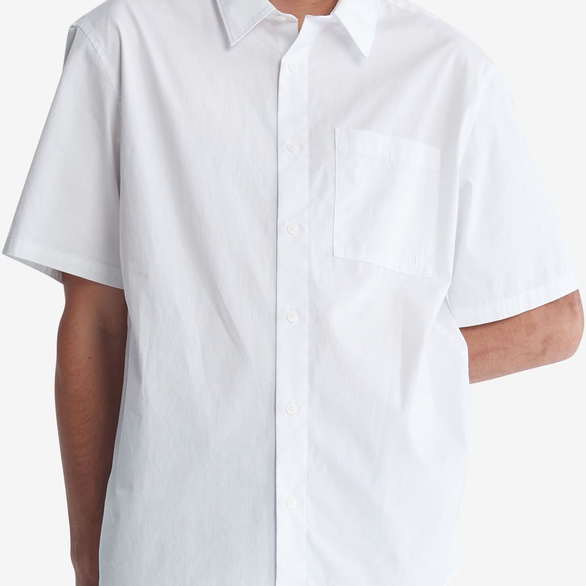 CALVIN KLEIN - Camisa Blanca Sencilla Y Solida Calvin Klein