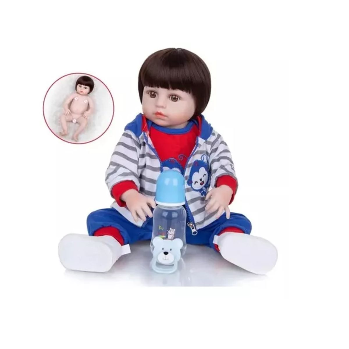 KIDSHOP - Bebe Silicona Realista Marinero + Accesorios N-6559-1