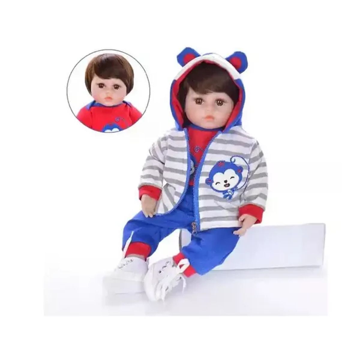 KIDSHOP - Bebe Silicona Realista Marinero + Accesorios N-6559-1