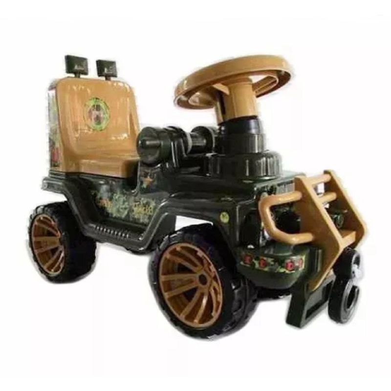 GENERICO - Jeep Montable Versión Jungla Con Direccion Y Sonidos.