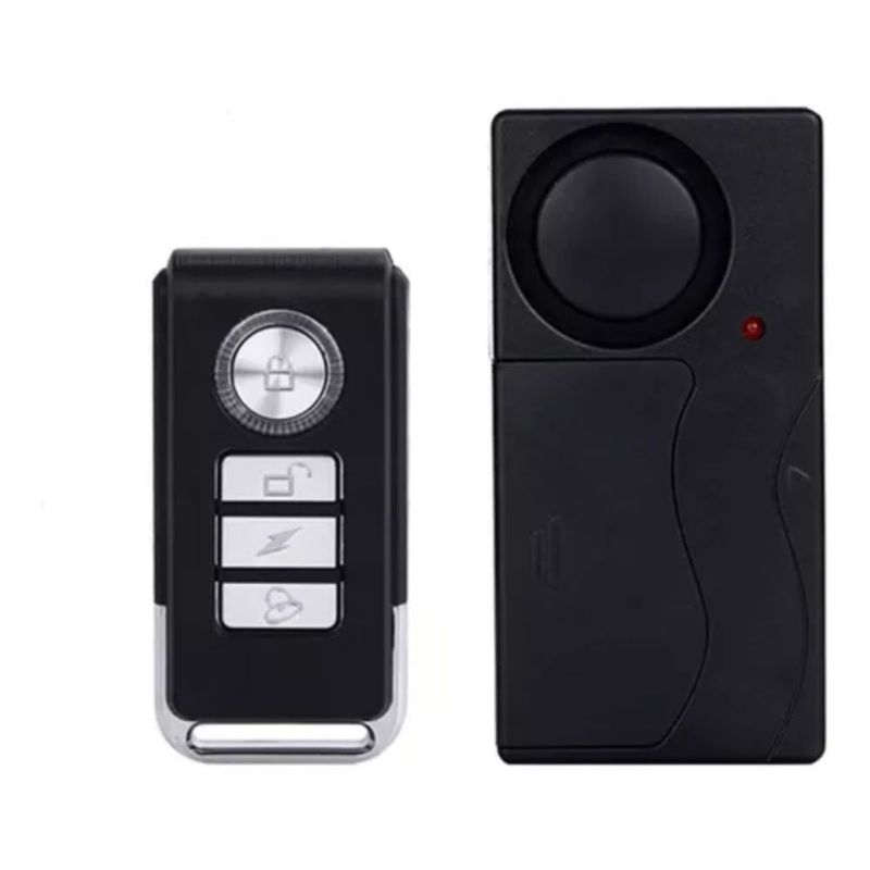 GENERICO - Alarma Para Ventanas Puertas Control Remoto Por Vibración