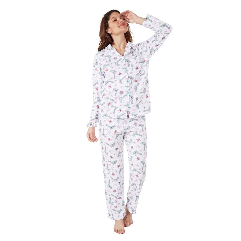 SANTANA - Pijama Mujer Daniela Gris