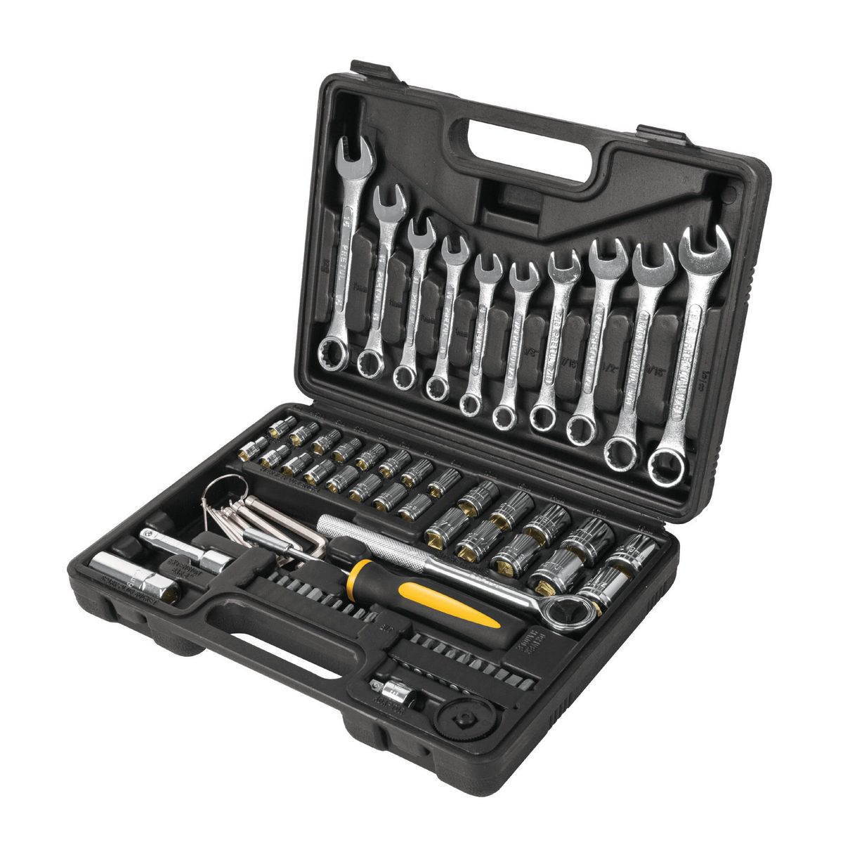 PRETUL - Juego de 70 herramientas 1/4" y 3/8" para mecánico, Pretul