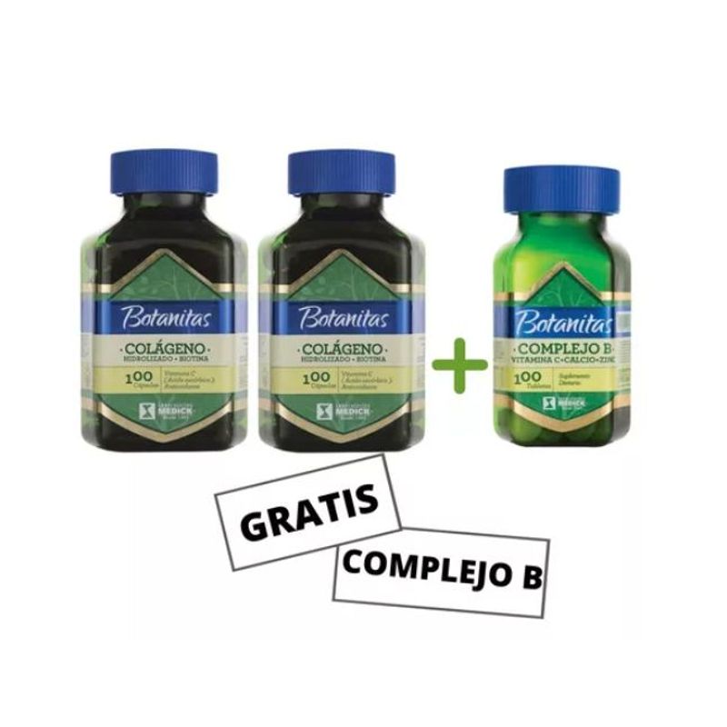 LABORATORIOS MEDICK - Colágeno Hidrolizado Biotinax2  Complejo B