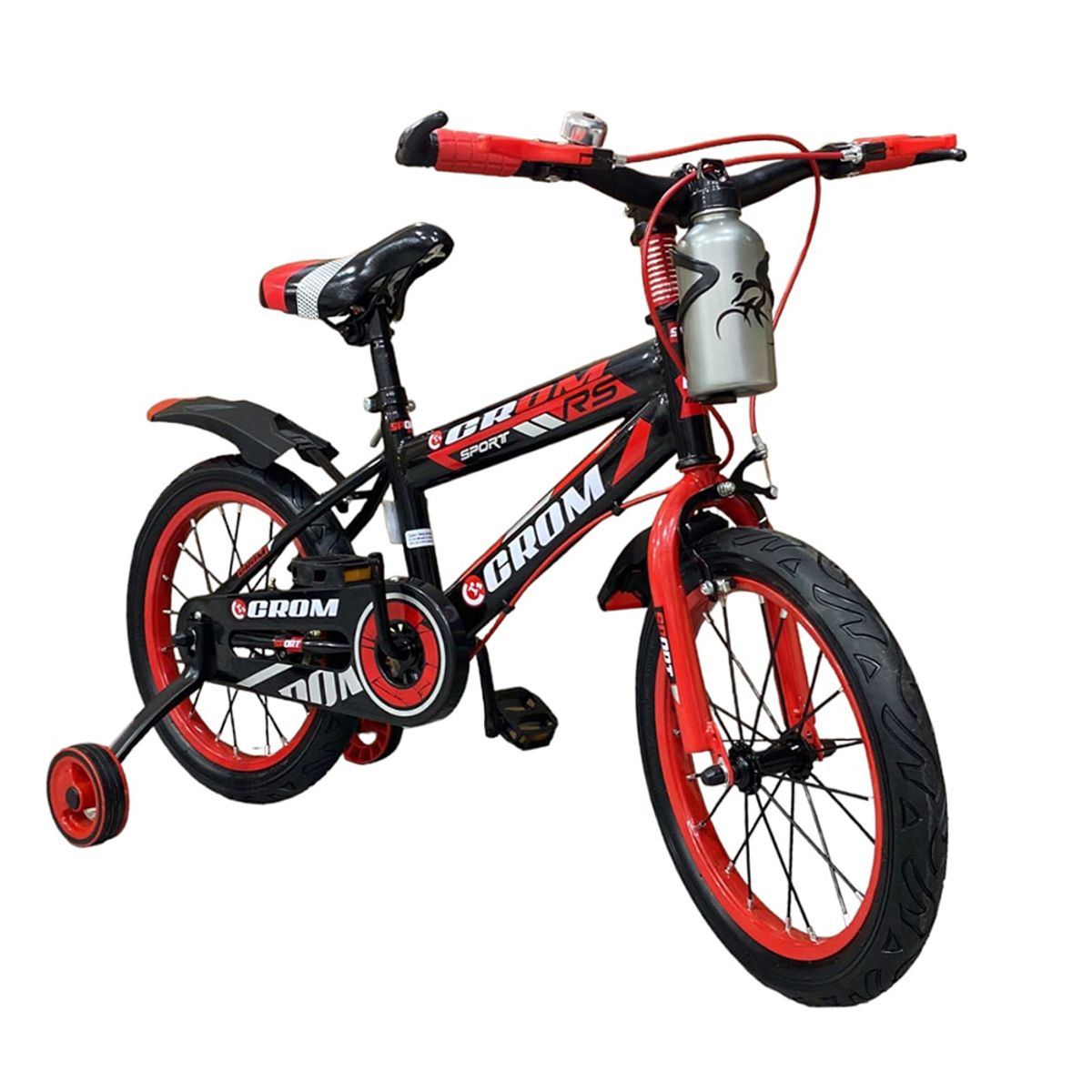 CROM - BICICLETA RIN 16 PARA NIÑOS CON AUXILIARES BIKE-4000