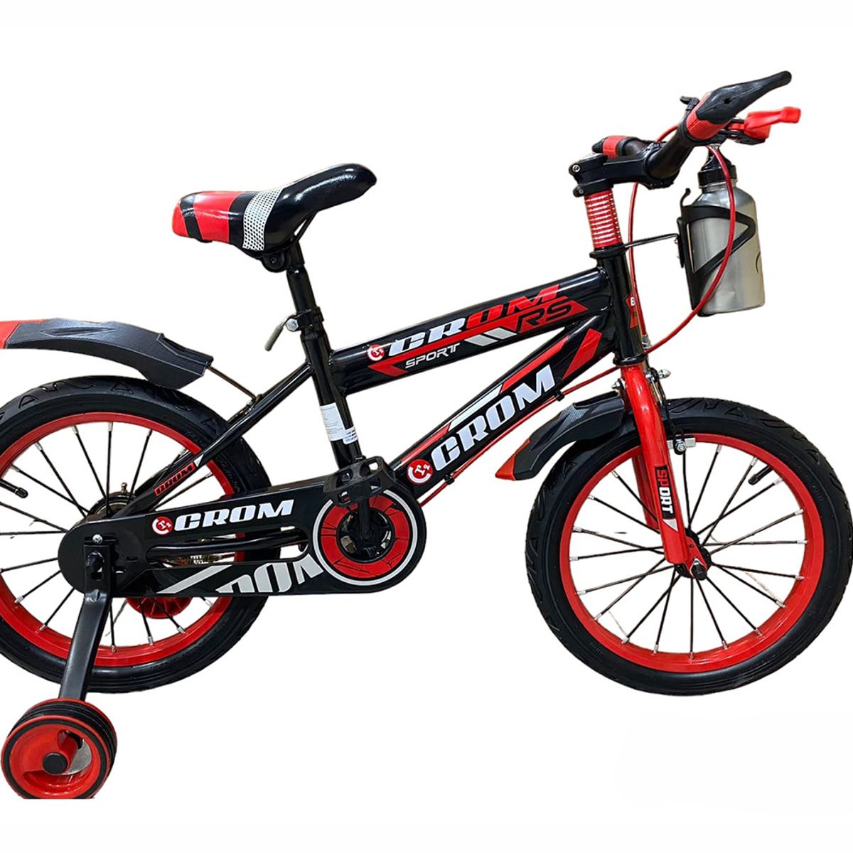 CROM - BICICLETA RIN 16 PARA NIÑOS CON AUXILIARES BIKE-4000