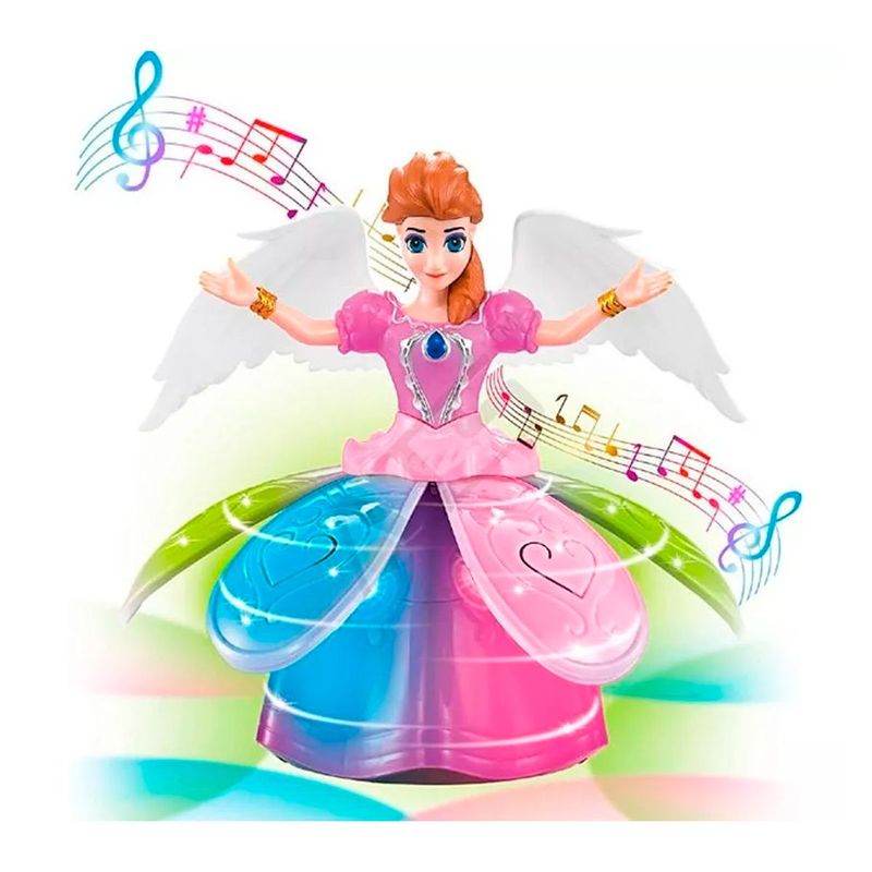 GENERICO - Muñeca Princesa Interactiva Baila Luces Sonidos Giratoria