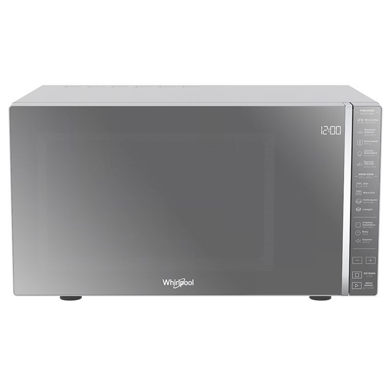 WHIRLPOOL - Microondas whirlpool 30l silver acabado espejo
