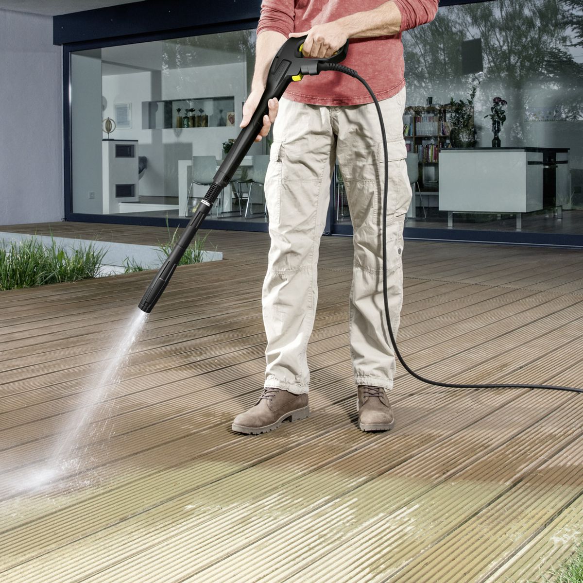 KARCHER - Kit pistola alta presión + manguera 4 mts + adaptador Karcher