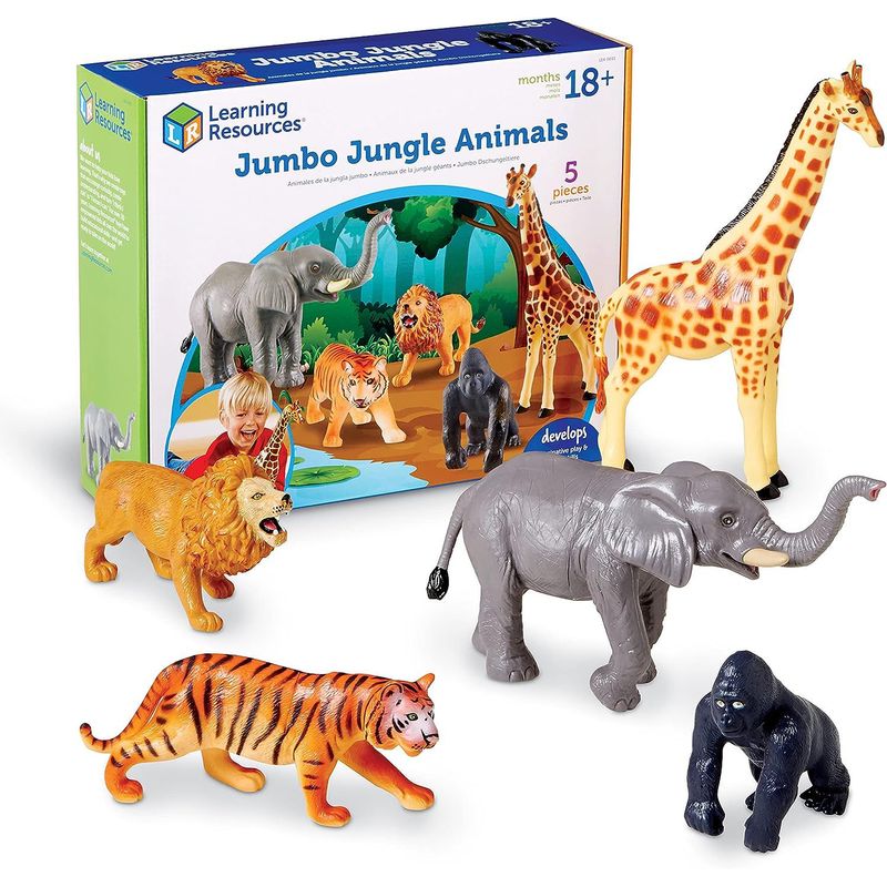 LEARNING RESOURCES - Figuras De Animales De La Selva Figuras De Colección Niños
