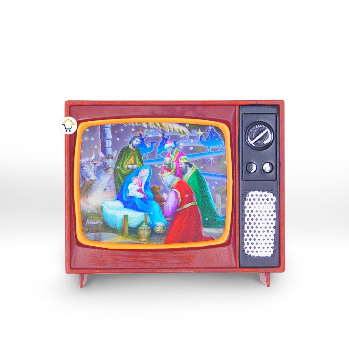COMPRALOENCASA COM - Pesebre navideño tv luz led farol navidad zf066c1