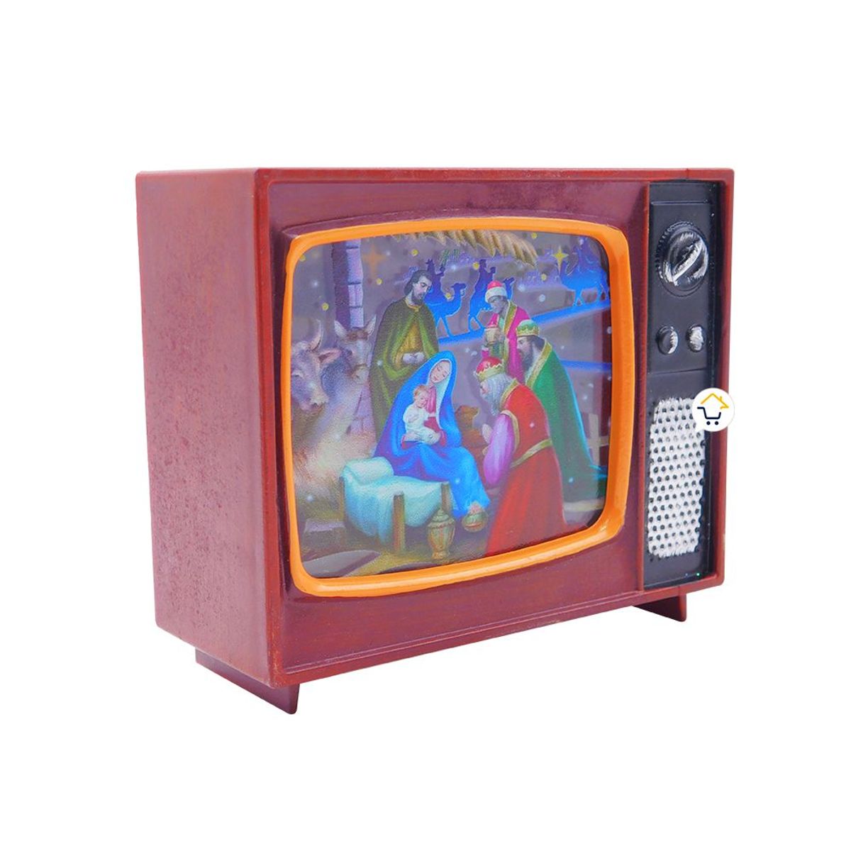 COMPRALOENCASA COM - Pesebre navideño tv luz led farol navidad zf066c1