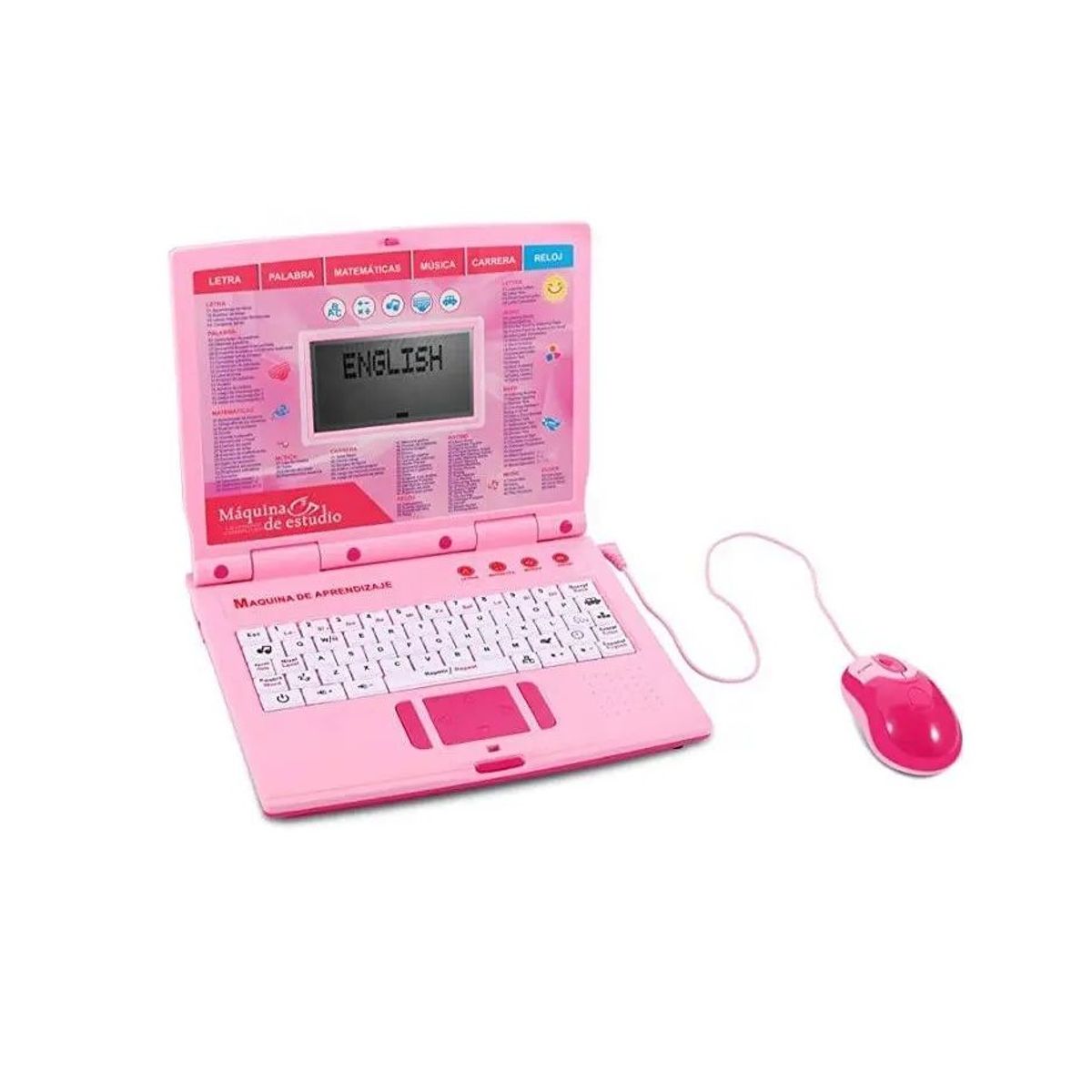 KIDSHOP - Computador Didactico Aprendizaje 130 Funciones J-9148-T Rosa