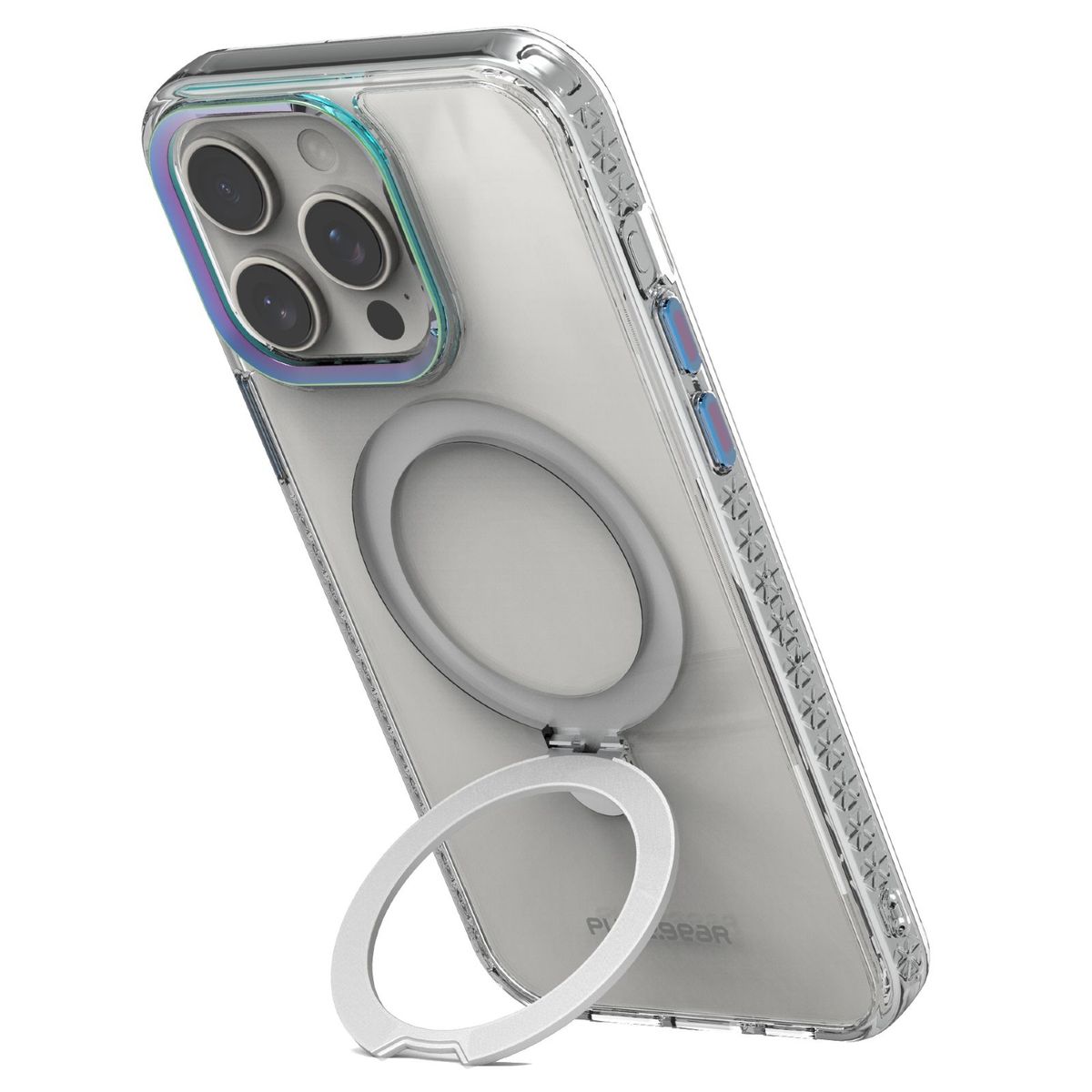PURE GEAR - Estuche Compatible con ¡Phone 15 Pro Slim Shell Kik Iridescent