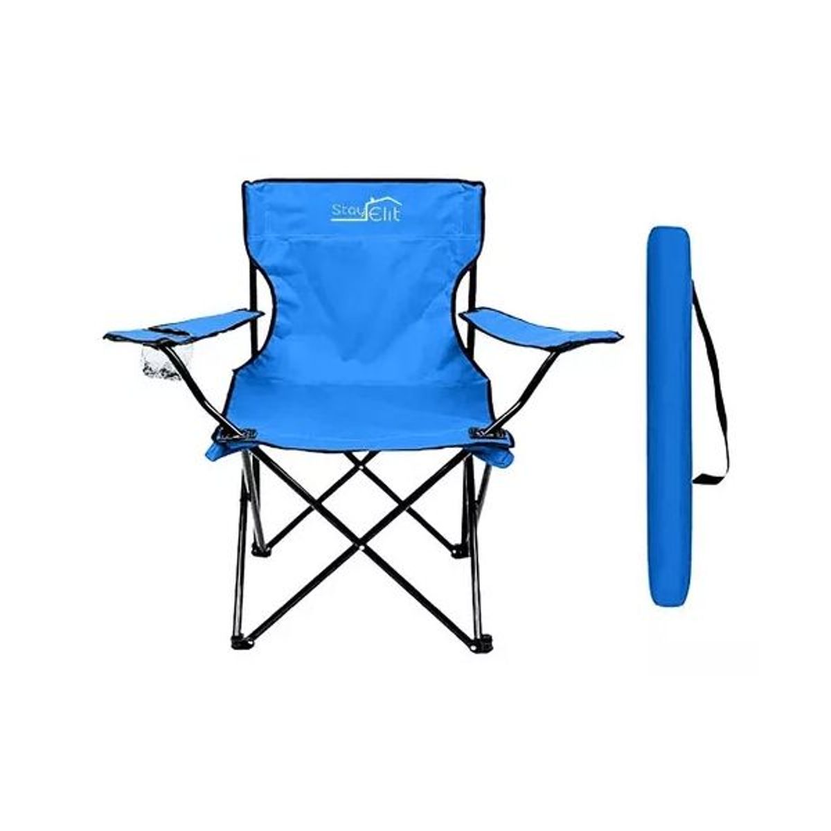 GENERICO - Silla Plegable Con Soporte Para Brazo Camping Exterior Playa