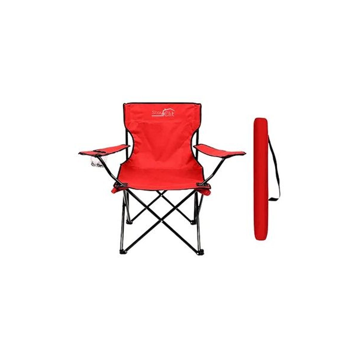 GENERICO - Silla Plegable Con Soporte Para Brazo Camping Exterior Playa