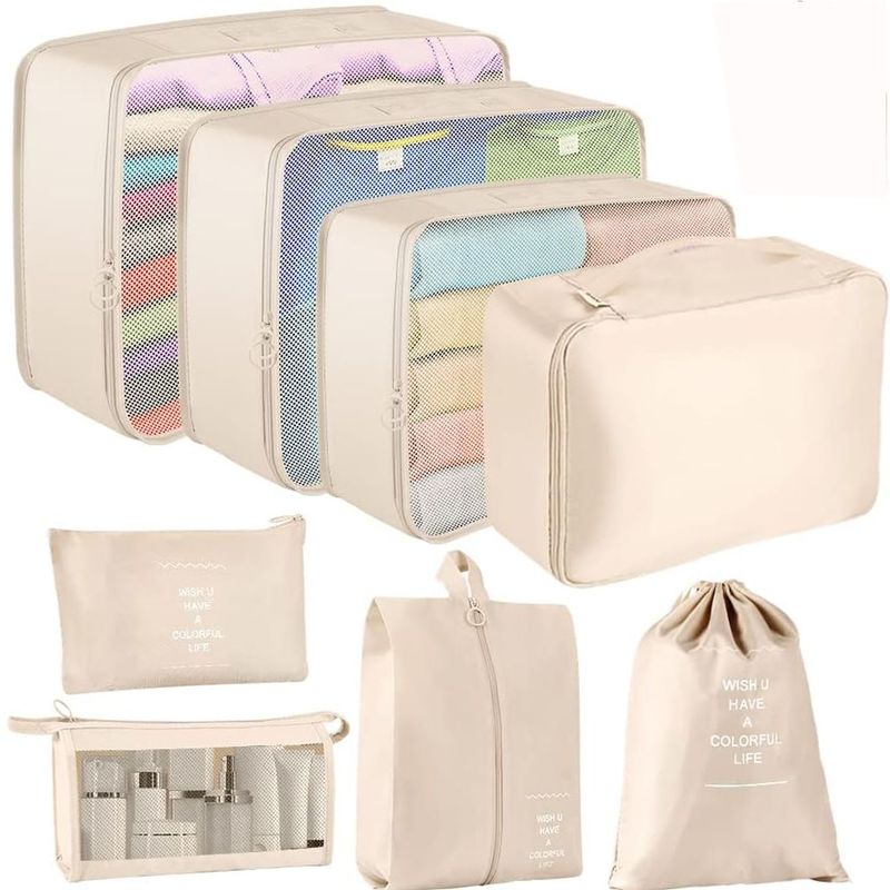 ONE PIXEL - Organizador De Equipaje Para Maleta Kit X8 Bolsas ONE PIXEL