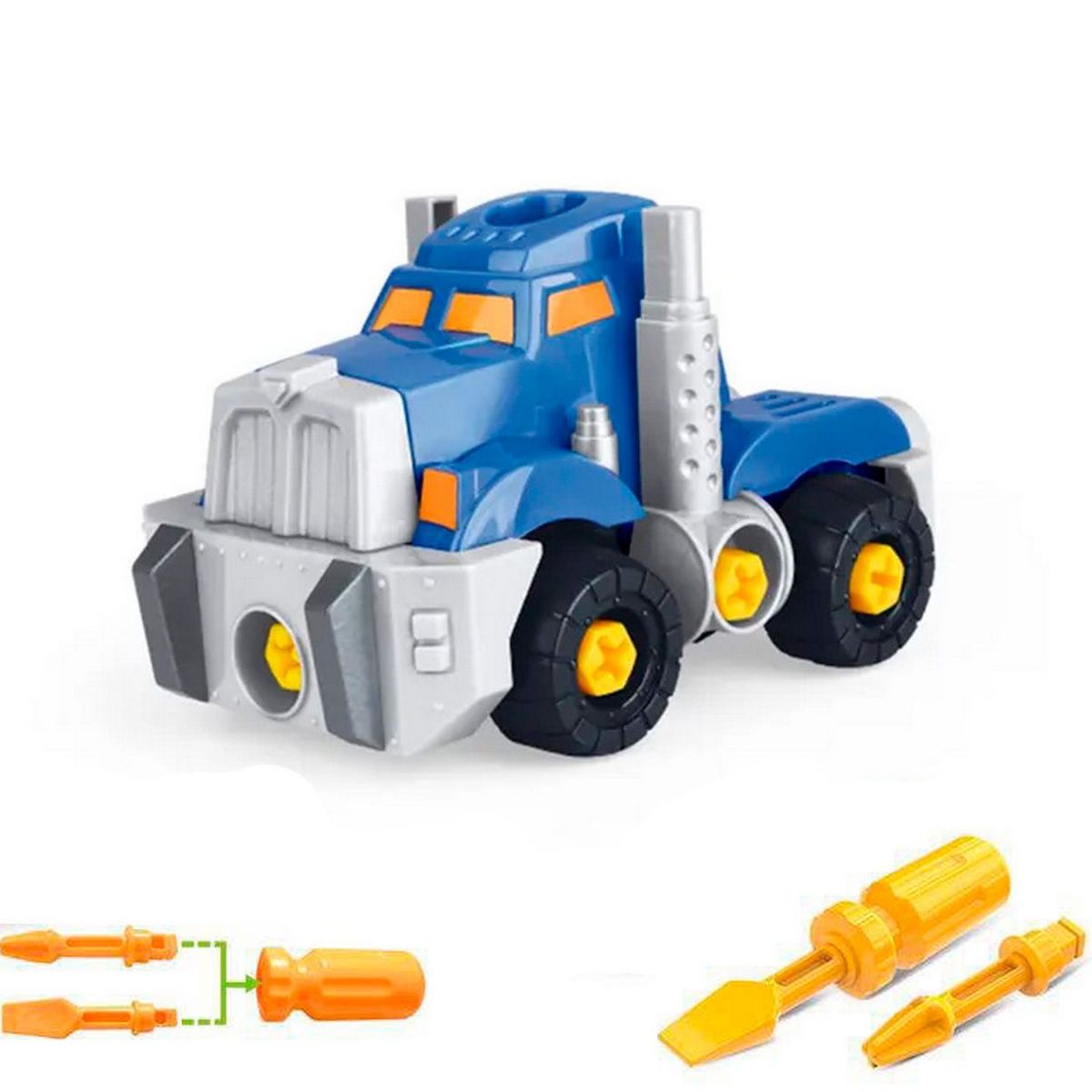 DAYOSHOP - Tractomula Camion Mula Carro Figura Armable Juguete Niños