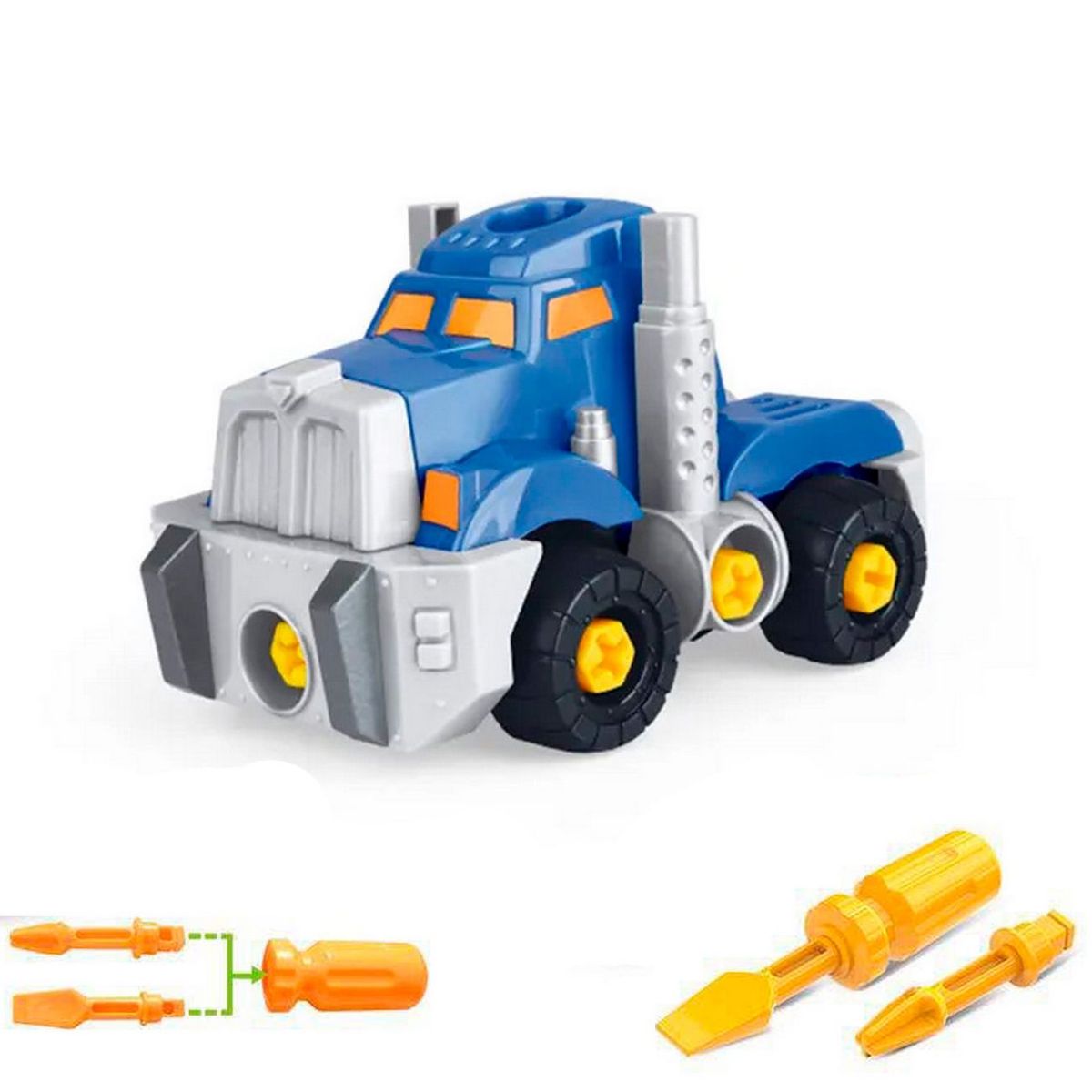 DAYOSHOP - Tractomula Camion Mula Carro Figura Armable Juguete Niños