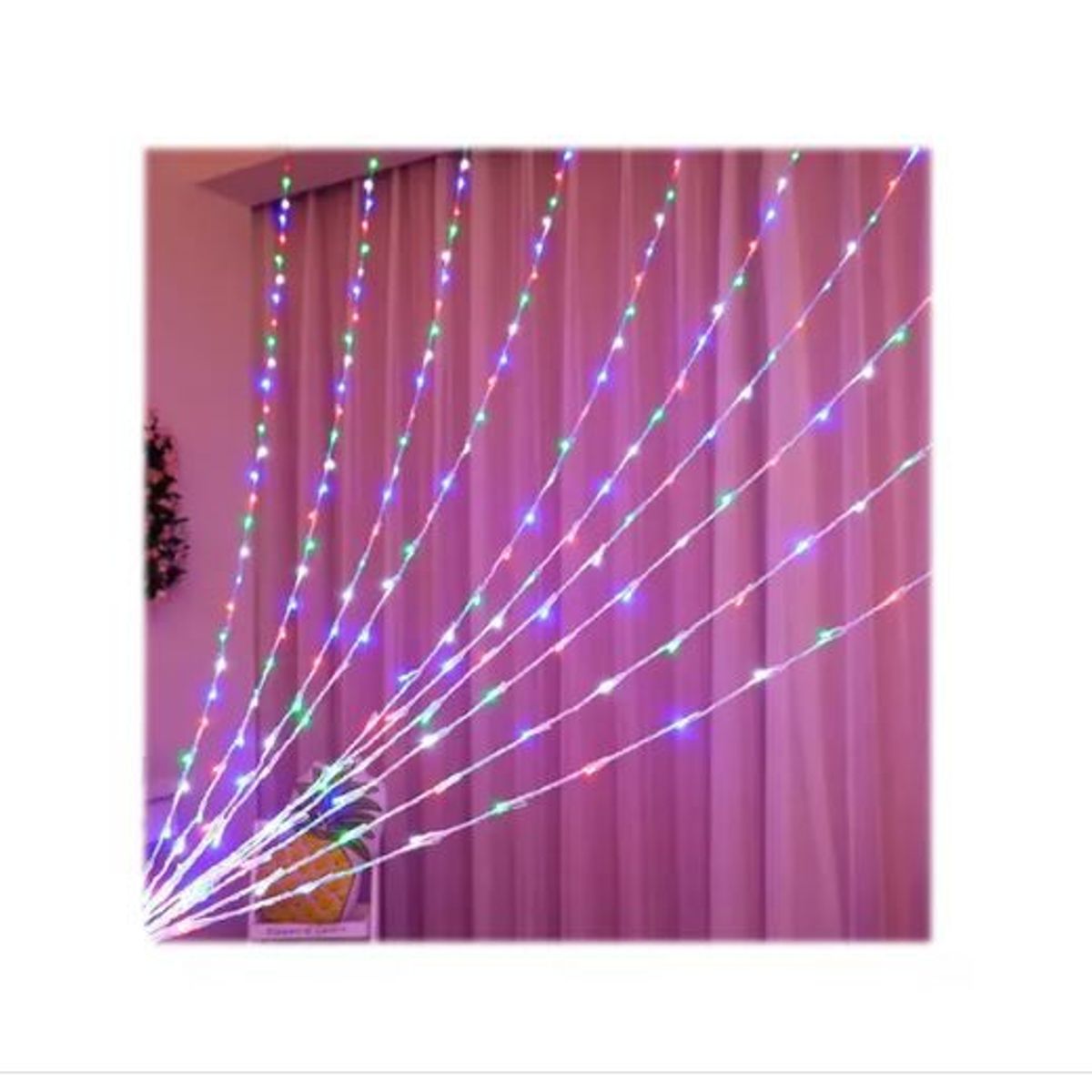 AMERICO SHOP - Luces de Navidad Cortina 3 x 2 Metros Multicolor Decorativas