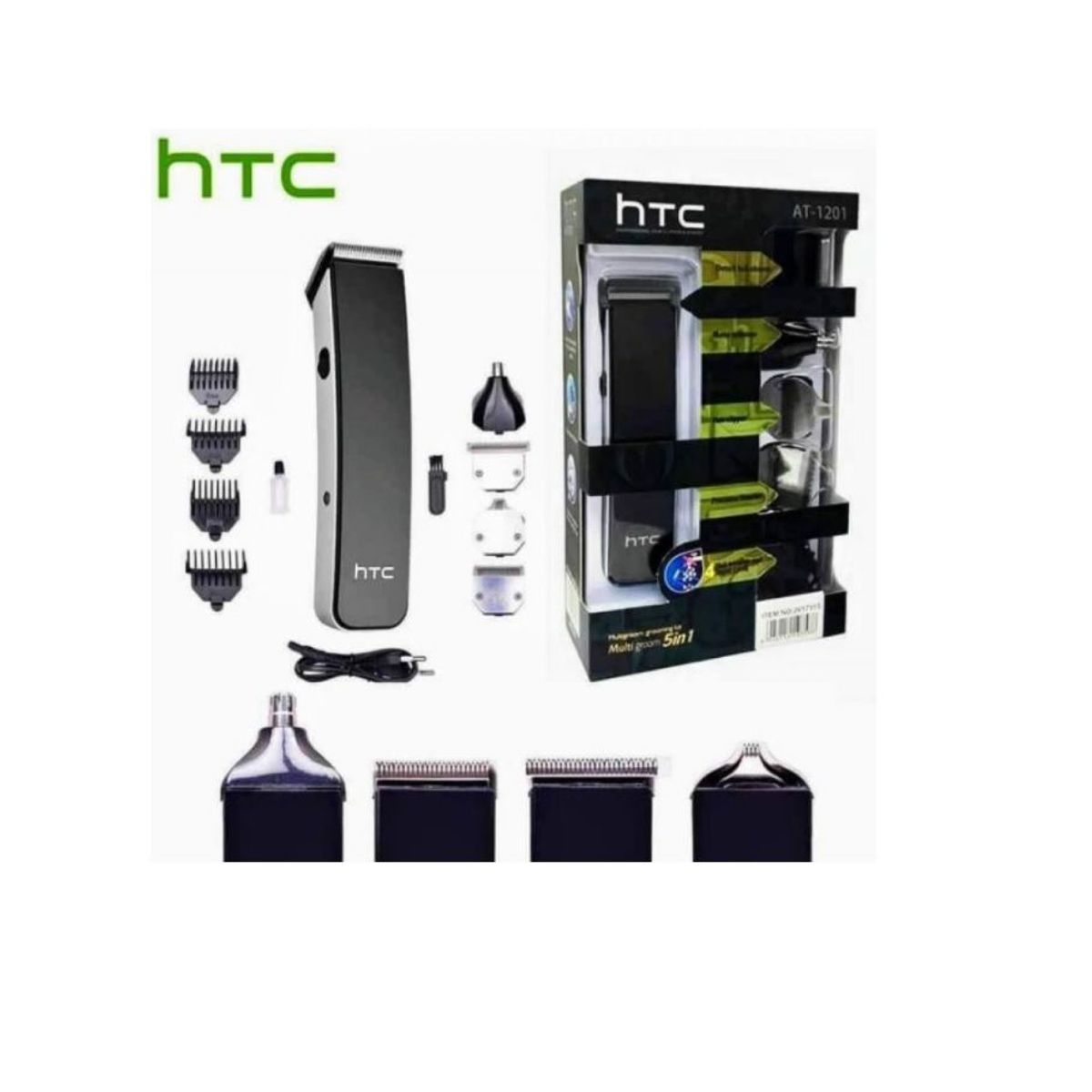 GENERICO - Maquina Rasuradora Recargable Htc 5 En 1