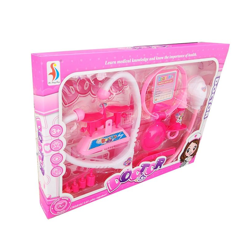 DAYOSHOP - Set Doctora Kit Medico Juguete Niñas Bitacora Estetoscopio