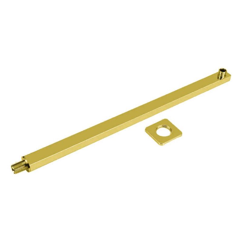 GENERICO - Tubo De 45cm Cuadrado Dorado De Regadera  No Incluye Ducha