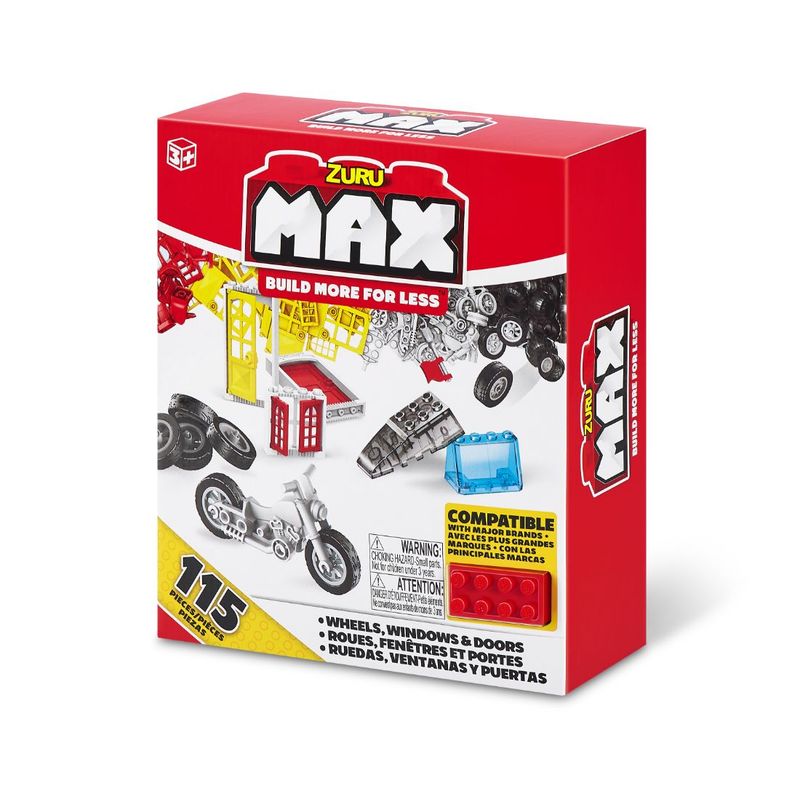 ZURU - Bloques Accesorios Max Build More 115 Piezas Multicolor