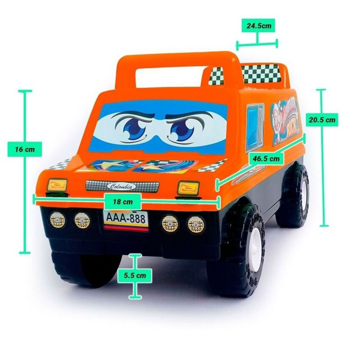 GENERICO - Camioneta Juguete El Fabuloso Rick Naranja.