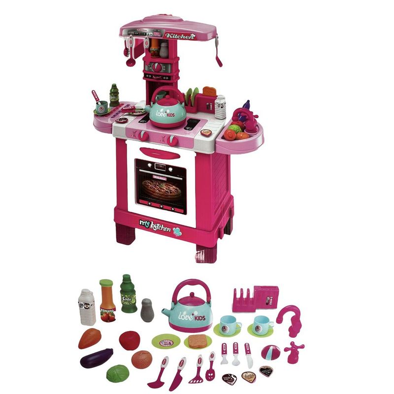 GENERICO - Set Cocina De Juguete Infantil Vapor Agua Sonidos Y Luz.