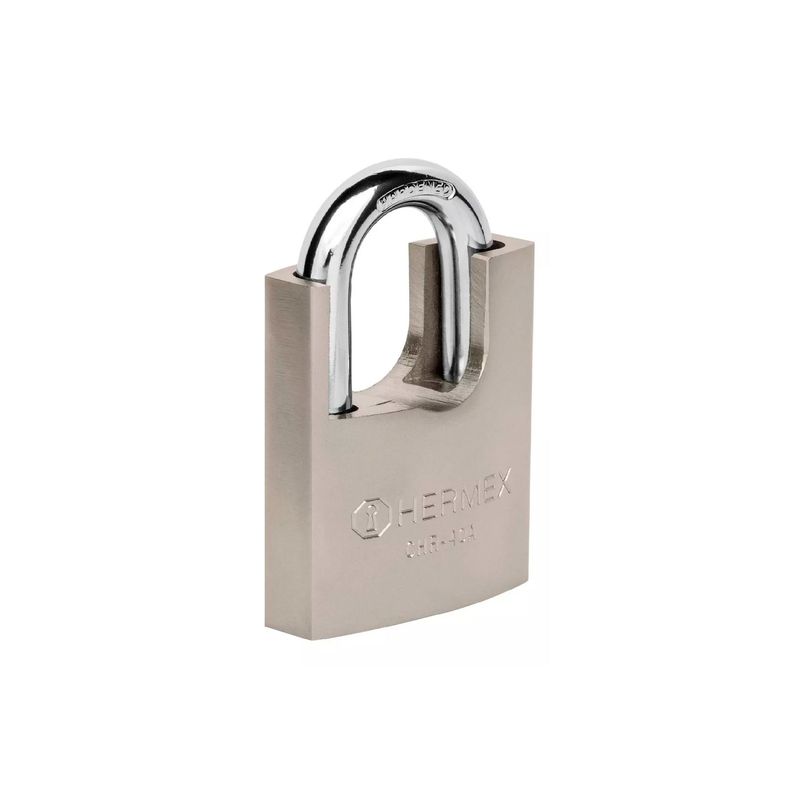 HERMEX - Candado Anti Cizalla 40 Mm Con Llave De Seguridad