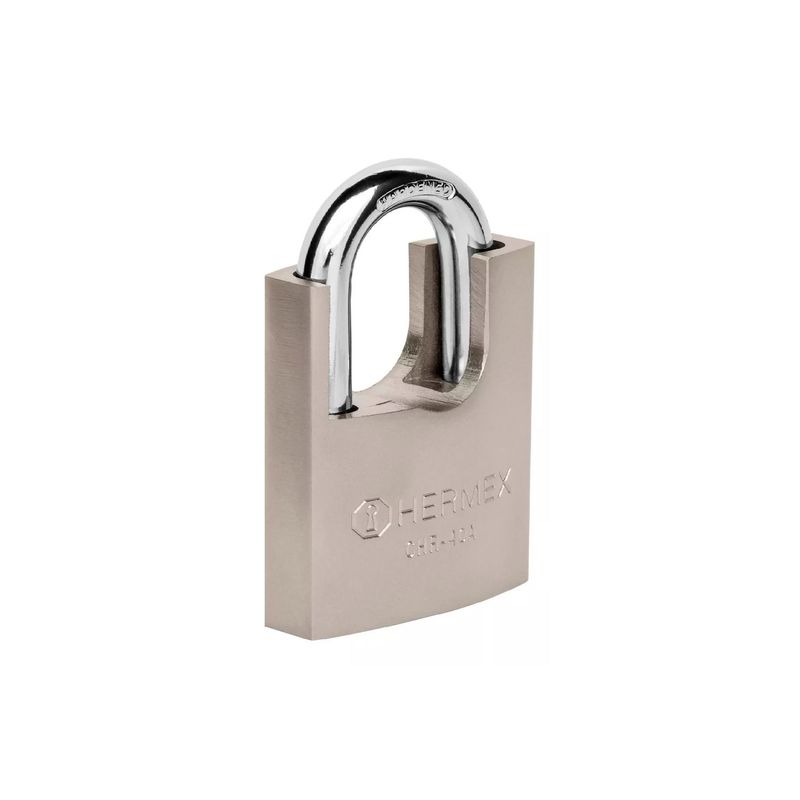 HERMEX - Candado 50 Mm De Hierro Con Coraza, Llave Anti-ganzúa Hermex