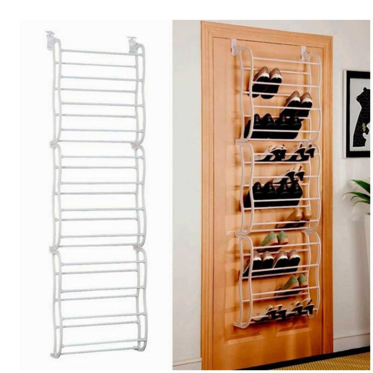 ONE PIXEL - Zapatero Metálico para Colgar Organizador de Puerta