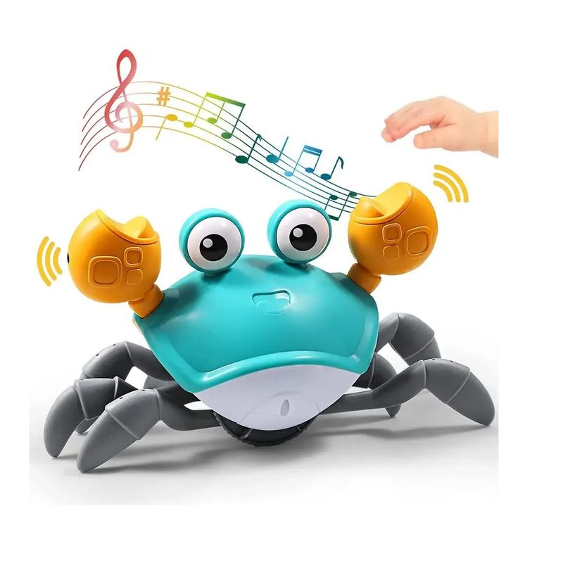 KIDSHOP - Cangrejo Interactivo Bebés Que Se Arrastran Con Música Verde