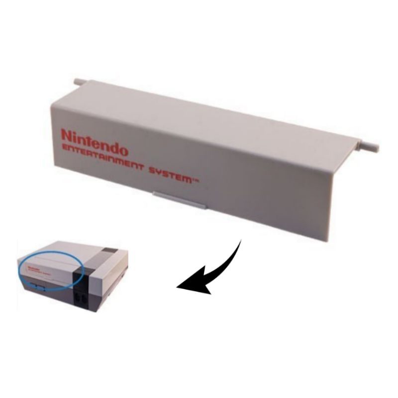GENERICO - Tapa Slot Cartucho Cubierta Compatible con Nintendo NES.