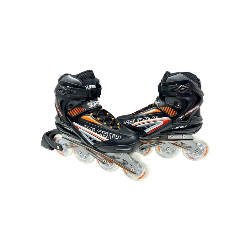 SUPER LOOK - Patines Semiprofesional Naranja Rueda 90 mm Talla 40