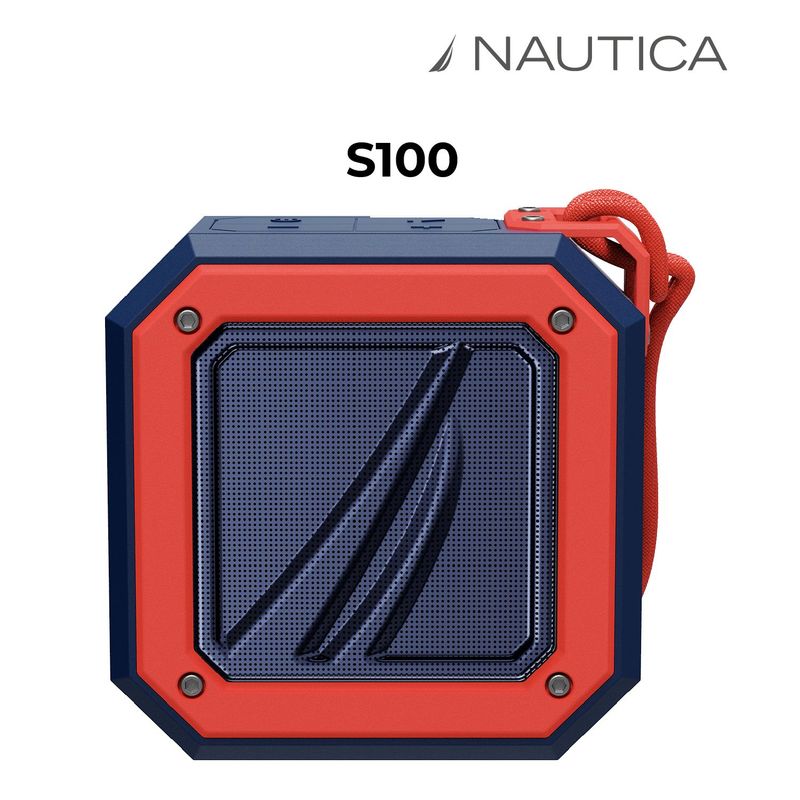 NAUTICA - PARLANTE NAUTICA S100 NAVYRED PORTABLE BLUETOOTH OUTDOOR
