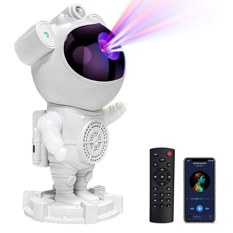 GENERICO - Proyector Astronauta Nebulosa De Luces Con Control Remoto