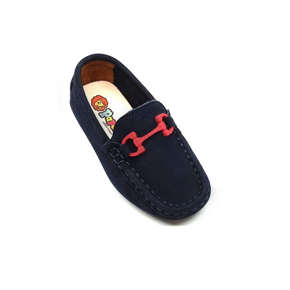 PAPOS - Mocasines para Niños Ethan Azul y Rojo - Apaches Niños PAPOS - Azul